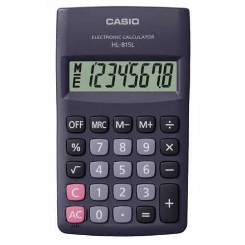 Zsebszámológép 8 számjegy Casio HL-815