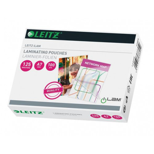 Leitz Meleglamináló fólia 125 mikron A7 fényesiLam