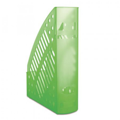 Iratpapucs műanyag 70mm Donau áttetsző zöld