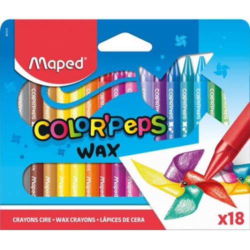 Zsírkréta Maped Color Peps Wax 18 különböző szín