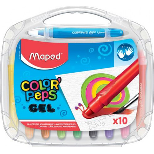 Zsírkréta kitekerhető Maped Color Peps GEL 10 különböző szín