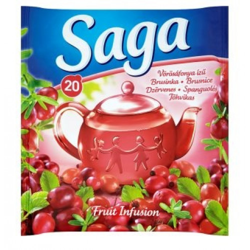 Gyümölcstea 20x1,8g Saga vörösáfonya