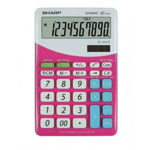Számológép asztali 10 számjegy Sharp EL-M332 pink