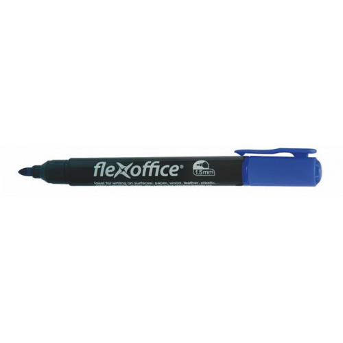 Alkoholos marker 1,5mm kúpos Flexoffice PM03 kék