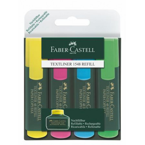 Szövegkiemelő készlet 1-5mm Faber-Castell Textliner 48 4 különböző szín