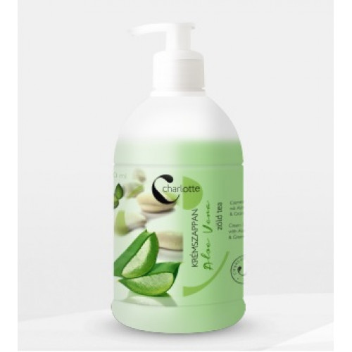 Folyékony szappan 0,5L pumpás Aloevera/zöldtea Charlotte