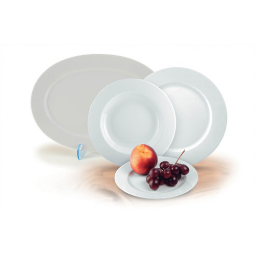 Desszertes tányér 19cm porcelán fehér Rotberg Basic
