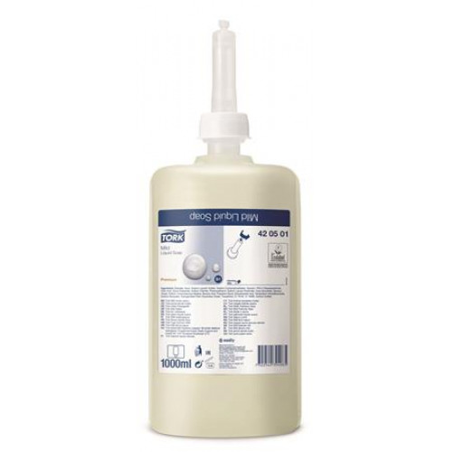 Folyékony szappan 1L S1 rendszer Tork Premium mild kézkímélő világossárga (420501)