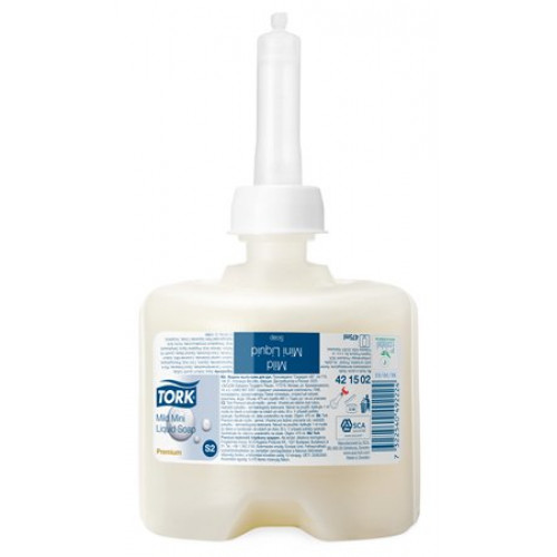 Folyékony szappan 0,475L S2 rendszer Tork Premium Mini Mild kézkimélő enyhén illatosított (420502)