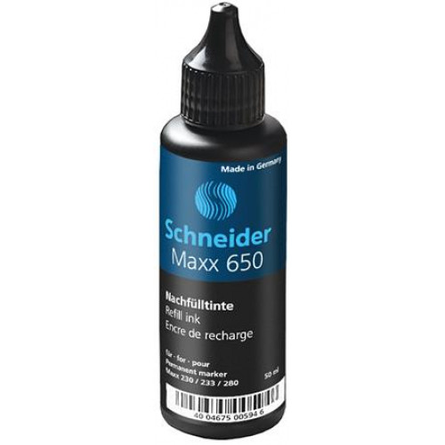 Utántöltő 230 233 és 280 típusú alkoholos markerhez Schneider 650 fekete