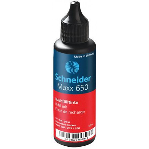 Utántöltő 230 233 és 280 típusú alkoholos markerhez Schneider 650 piros