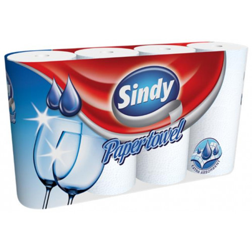 Sindy Háztartási papírtörlő 2 rétegű 50 lap 4 tekercses 