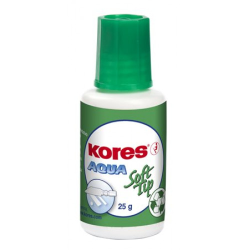 Hibajavító folyadék vízbázisú szivacsos 20ml Kores Soft Tip
