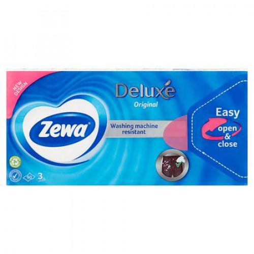 Papír zsebkendő 3 rétegű 90db Zewa Deluxe illatmentes