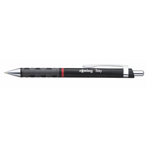 Rotring Golyóstoll 0,8mm nyomógombos fekete tolltestTikky III kék