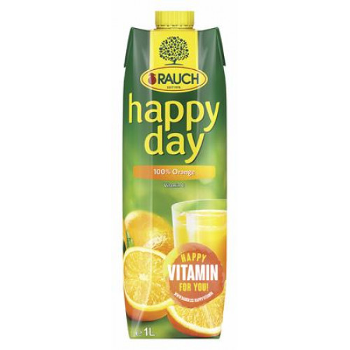 Gyümölcslé 100 1l Rauch Happy day narancs