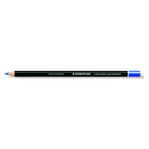 Színes ceruza henger alakú mindenre író (glasochrom) Staedtler Lumocolor 108 kék