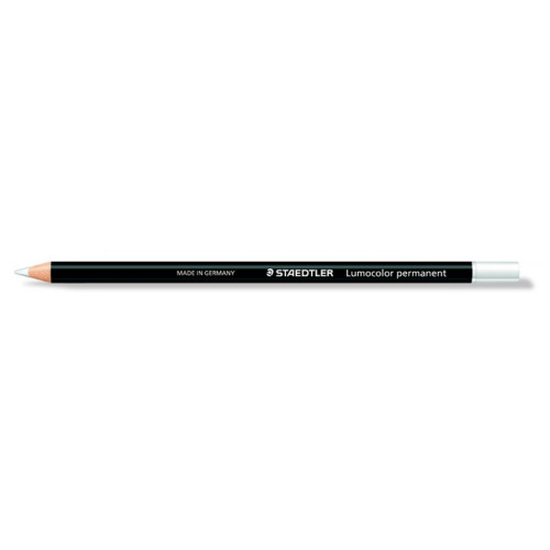 Színes ceruza henger alakú mindenre író (glasochrom) Staedtler Lumocolor 108 fehér