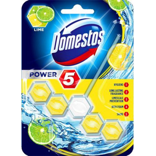 WC fertőtlenítő 1db-os Domestos Power 5 lime 55gr