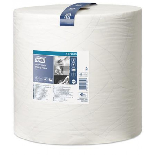 Tork Törlőpapír tekercses 2 rétegű 37,5cm W1 rendszer nagy teljesítményűPremium fehér (130060)
