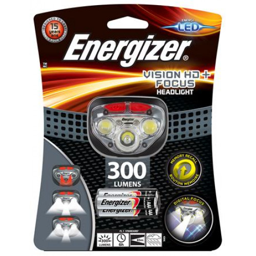 Fejlámpa 3 LED 3xAAA Energizer Headlight Vision HD Focus