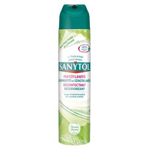 Légfrissítő fertőtlenítő 300 ml Sanytol menta