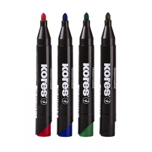 Alkoholos marker készlet 3-5mm kúpos Kores K-Marker 4 különböző szín