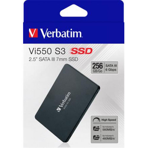 SSD (belső memória) 256GB SATA 3 460/560MB/s Verbatim Vi550