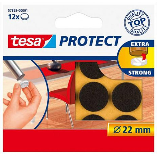Filckorong karcolásgátló 22mm Tesa Protect barna