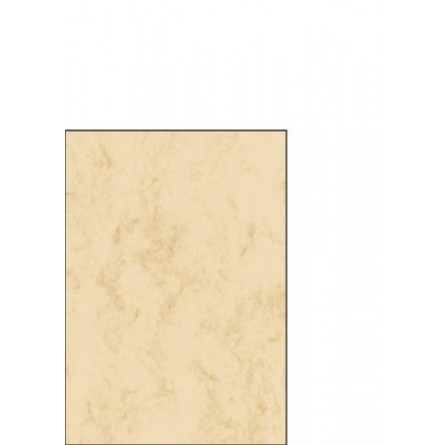 Előnyomott papír kétoldalas A5 90g Sigel bézs márványos