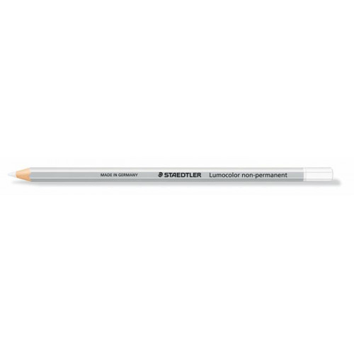 Színes ceruza hatszögletű mindenre író lemosható (omnichrom) Staedtler Lumocolor 108 fehér