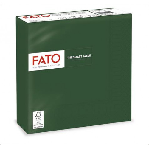 Szalvéta 1/4 hajtogatott 33x33cm Fato Smart Table zöld