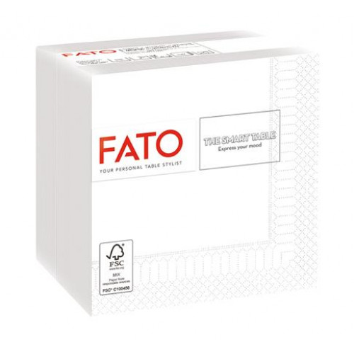 Szalvéta 1/4 hajtogatott 24x24cm Fato Smart Table fehér