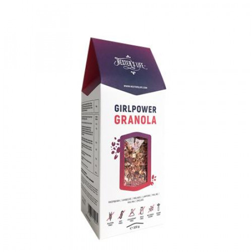 Granola 320g Hesters Life Girlpower málnás