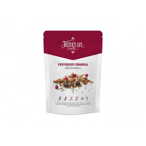 Granola 60g Hesters Life Veryberry ribizlis