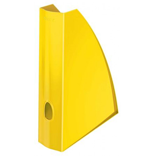 Iratpapucs műanyag 60mm elöl nyitott Leitz Wow metál sárga