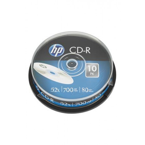 CD-R lemez 700MB 52x 10db hengeren Hp