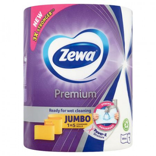 Zewa Háztartási papírtörlő 3 rétegű 230 lapPremium Jumbo