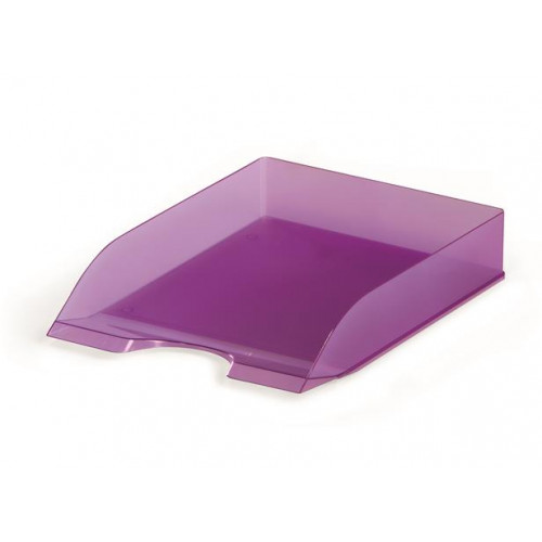 Irattálca műanyag Durable Basic áttetsző lila