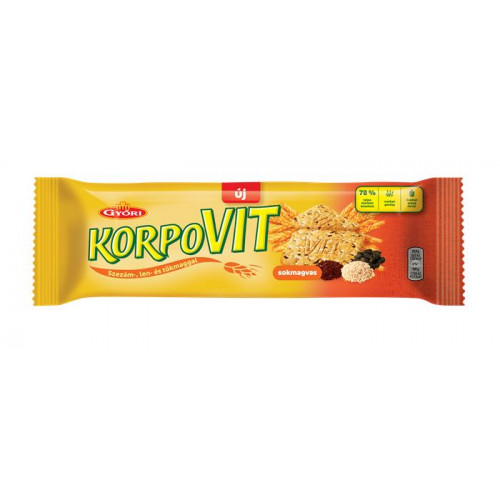 Korpovit keksz 174g Győri sokmagvas