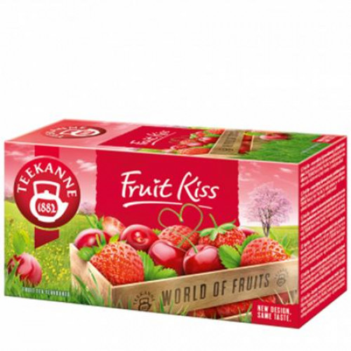 Gyümölcstea 20x2,5g Teekanne Fruit kiss eper-meggy