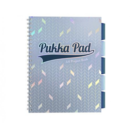 Spirálfüzet A4 vonalas 100 lap Pukka Pad Glee project book világoskék