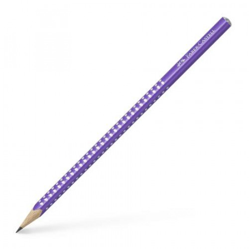 Grafitceruza B háromszögletű Faber-Castell Sparkle Pearl gyöngyházfényű lila