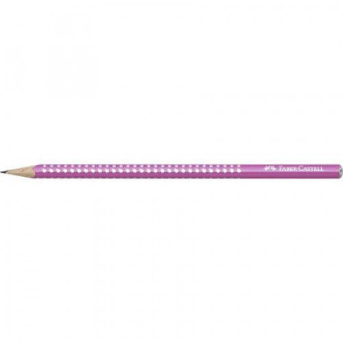 Grafitceruza B háromszögletű Faber-Castell Sparkle Pearl gyöngyházfényű pink