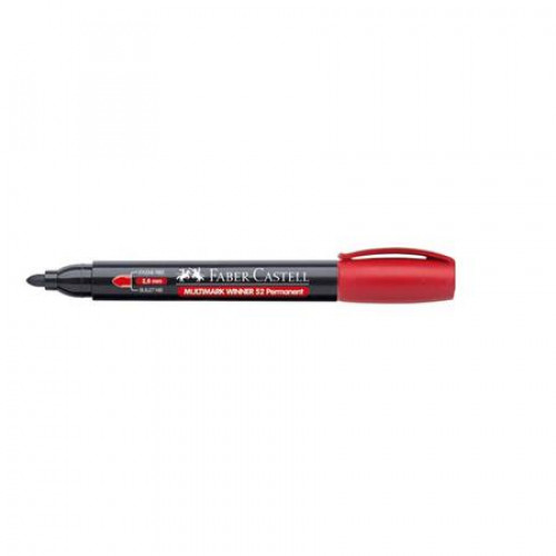 Alkoholos marker 2,8mm kúpos Faber-Castell Multimark Winner 52 piros