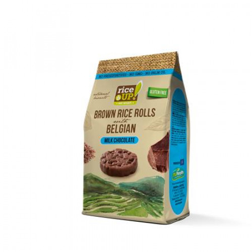 Barnarizs chips 50g Rice Up tejcsokoládés