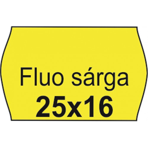 Árazószalag 25x16 FLUO citrom