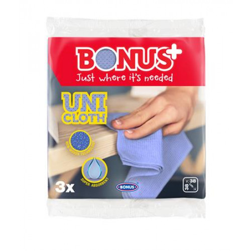 Törlőkendő univerzális 3db Bonus Uni Cloth