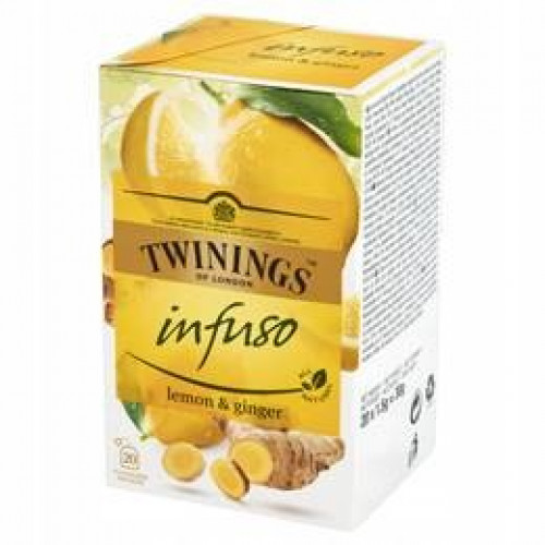 Herbatea 20x1,5g Twinings Citrom és gyömbér