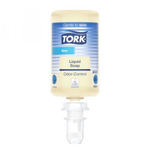 Folyékony szappan 1l S4 rendszer Tork Premium szagsemlegesítő konyhai átlátszó (424011)